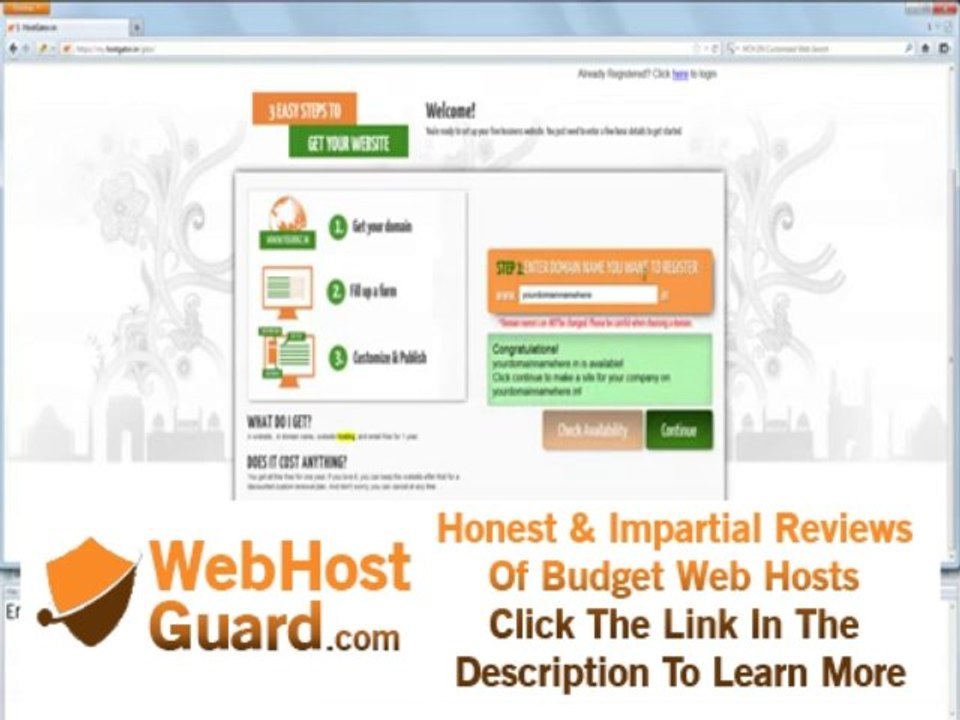 Free domain Registration by Hostgator India