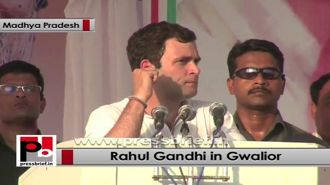 Rahul Gandhi in Gwalior: I give value to respect than development