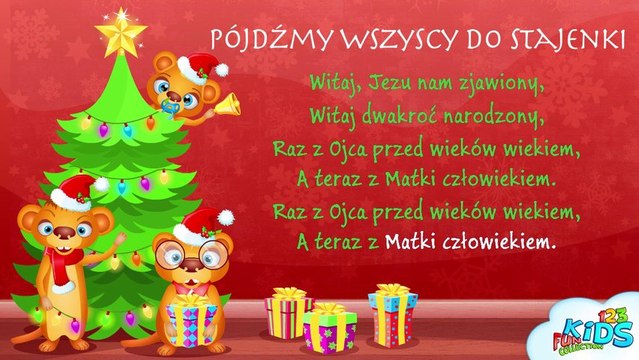 Polskie Kolędy - Pójdźmy Wszyscy do Stajenki + tekst (karaoke)