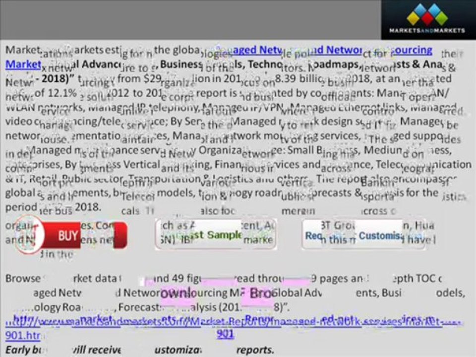 Managed Network & Network Outsourcing Market worth $58.39 Billion by 2018