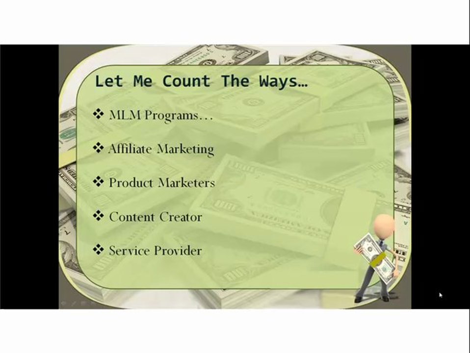 make money online - First lesson from makemoneyonline course