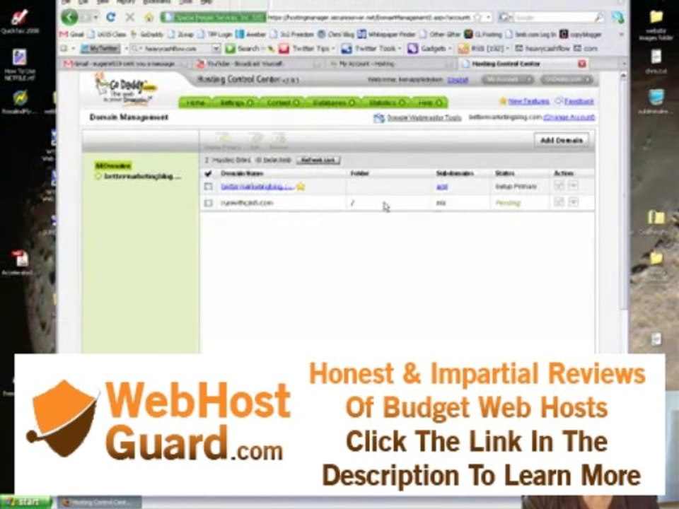 adding domains to your godaddy hosting plan