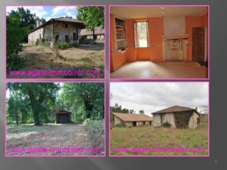 A VENDRE FERME LANDAISE A RENOVER SUR 6.700M² DE TERRAIN 33430 BAZAS