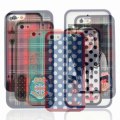 Hytparts.com-For iPhone 5 Red Scottish Tartan Plaid Skin Protective Back Cover Case Hard Shell