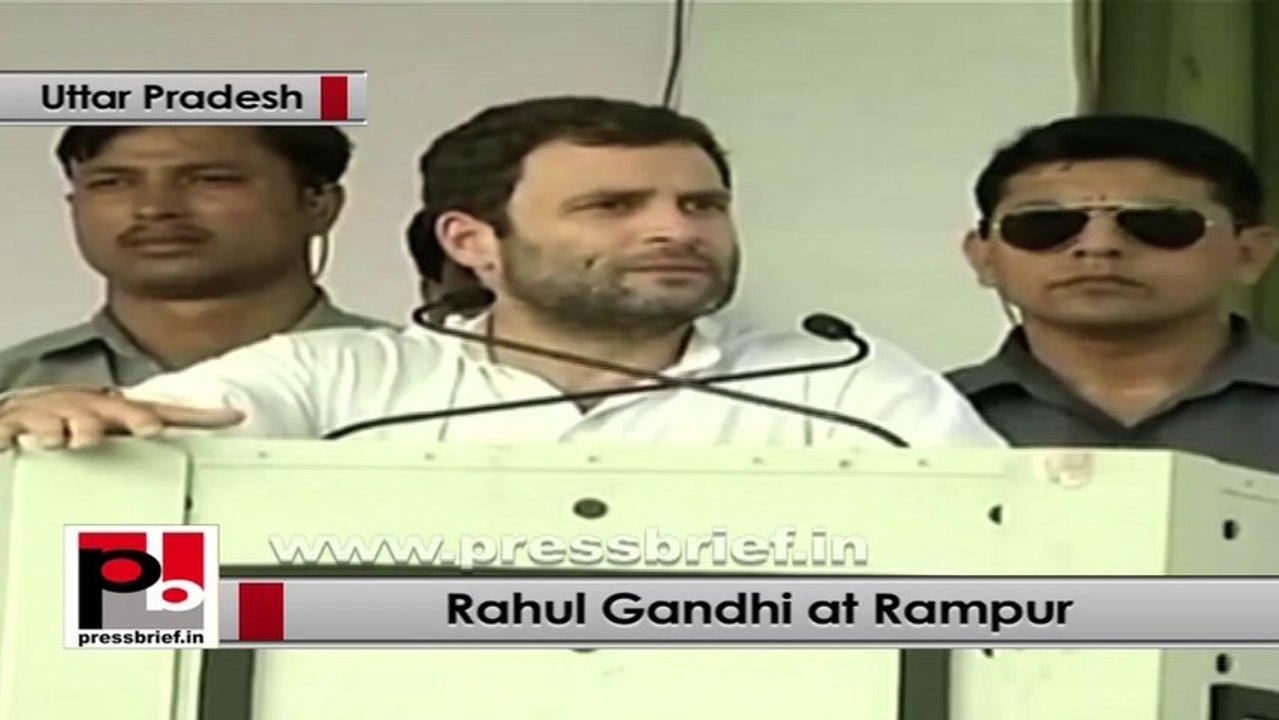 Rahul Gandhi in Rampur wants more development in UP