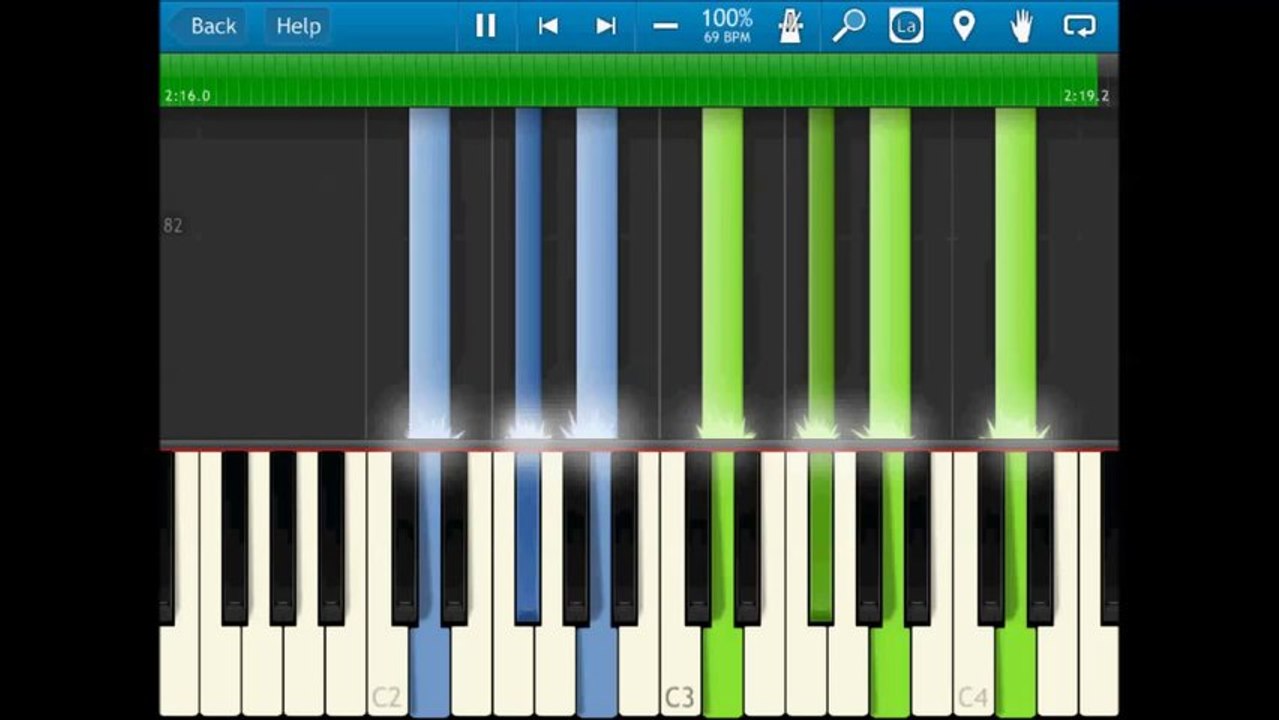 Lunapop - Vorrei - Versione facilissima per piano - Synthesia (incl. download MIDI and SHEET)