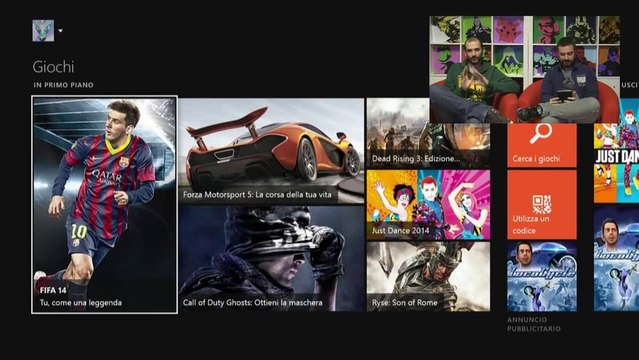 Spaziogames LIVE - Speciale Xbox One Dashboard