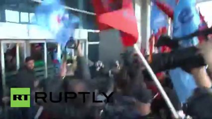 Turkey_ Protesters demand justice for dead Gezi Park protester_(360p)