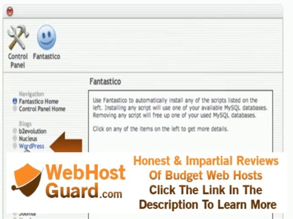 Installing scripts with Fantastico - Simple Hosting Solutions