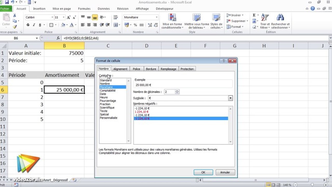 Les fonctions de base du groupe Finance avec Excel : trailer | video2brain.com