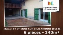 A vendre - Maison/villa - ST ETIENNE SUR CHALARONNE (01140) - 6 pièces - 140m²