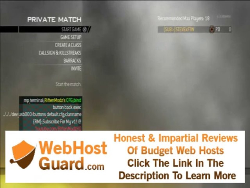 MW2 Hosting CFG 24/7 PS3 (FREE)