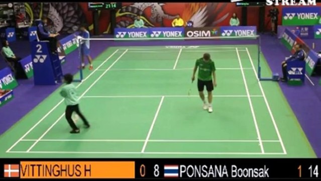 Yonex Sunrise Hong Kong Open 2013: Boonsak VS Vittinghus Set2