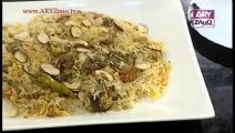 Riwayaton ki Lazzat by Chef Saadat Siddiqi, Kashmiri Mutton Biryani, 22-11-13