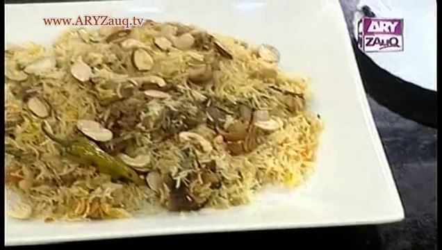 Riwayaton ki Lazzat by Chef Saadat Siddiqi, Kashmiri Mutton Biryani, 22-11-13
