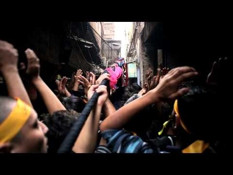 Carrying Taziya through the narrow lanes of Kashmere Gate during Muharram