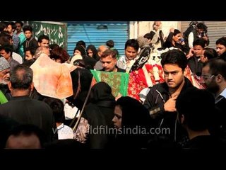 Everyone taking the blessings of Holy Horse- Muharram