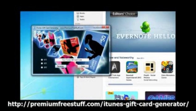 iTunes Gift Card Generator How To Get Free iTunes Codes 2013