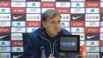 Martino confía en la profundidad de la plantilla azulgrana para suplir las bajas de Messi y Valdés