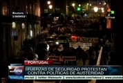 Fuerzas de seguridad de Portugal protestan contra austeridad