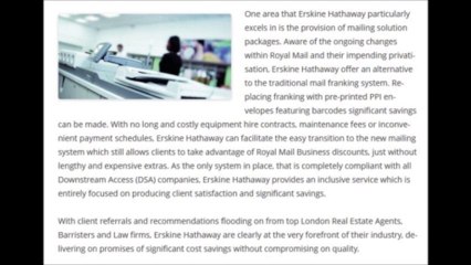 Erskine Hathaway - Forward thinking company