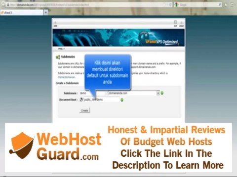 Cara Membuat Subdomain di cPanel Hosting By cheapbesthost.com
