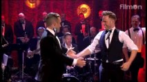 Olly Murs and Robbie Williams performance of Wanna be like you.