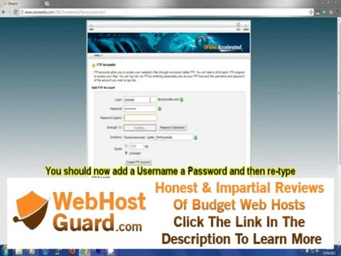 How To Create An FTP Account In cPanel - Web Hosting Tutorial