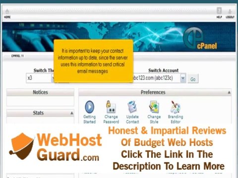 Updating Contact Information In cPanel | Website Hosting Tutorial