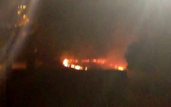 LIGHTNING STRIKE CAUSES DANGEROUS KILLER FIRE AREA 51 FOOTAGE ROSWELL TYPE SIGN IN FIELD