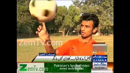 Pakistani Young Footballer shows his talent
