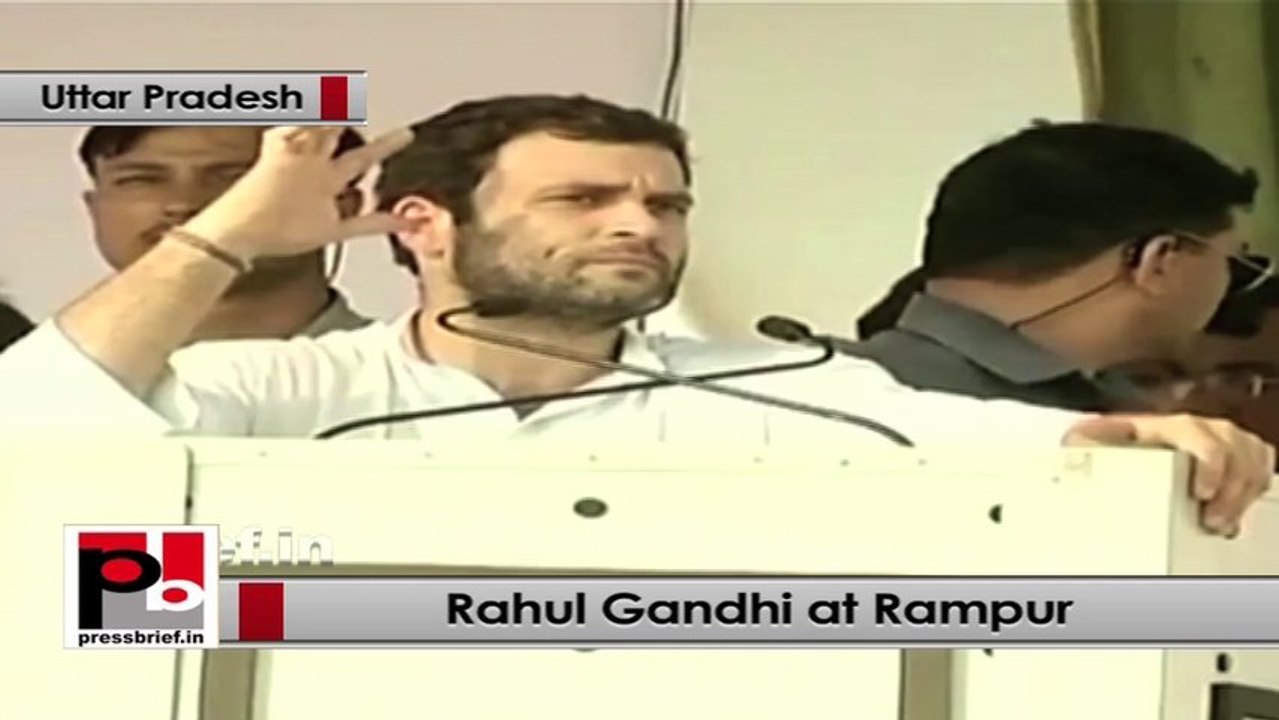 Rahul Gandhi in Rampur: Only the women and the youth can bring in changes in UP