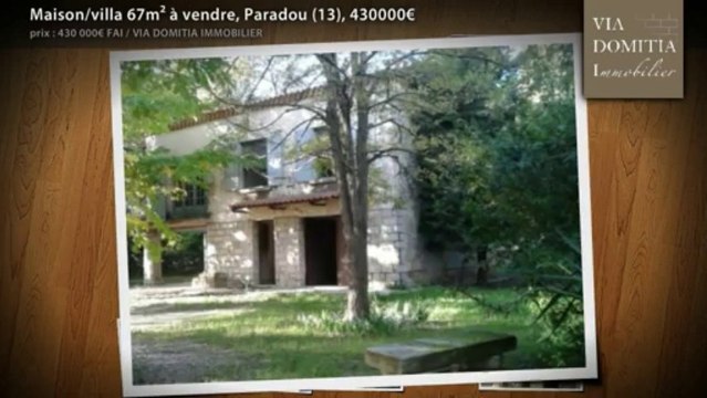 Maison/villa 67m² à vendre, Paradou (13), 430000€