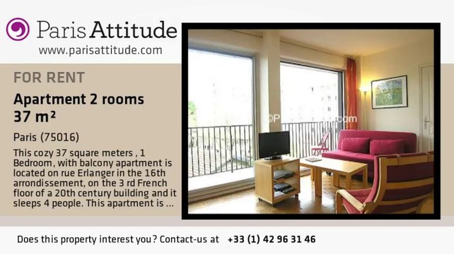 1 Bedroom Apartment for rent - Auteuil, Paris - Ref. 7222