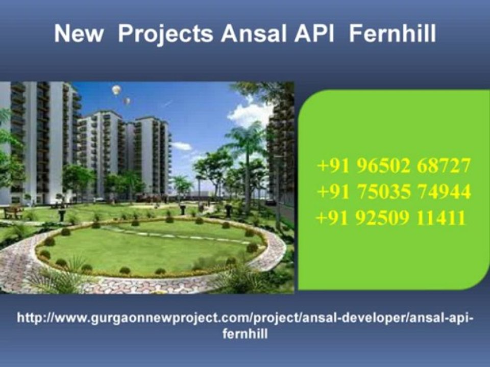 New Residential Project Ansal API  Fernhill