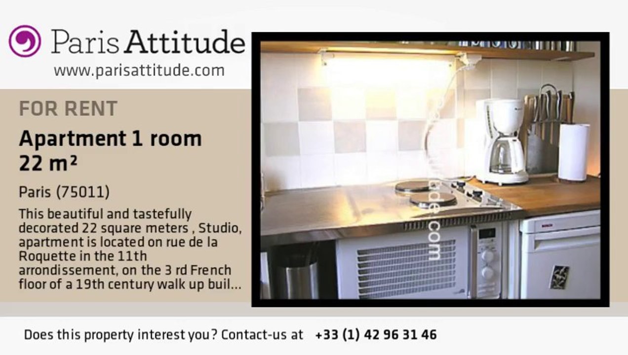 Studio Apartment for rent - Bastille, Paris - Ref. 6276