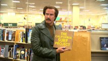 Ron Burgundy Holds Up The Wrong Book At Bookstore Promotion