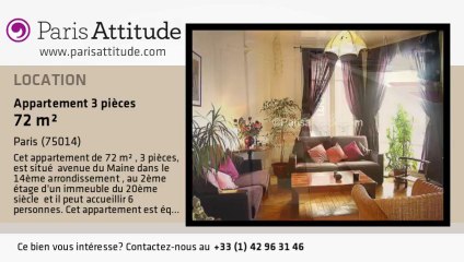 Appartement 2 Chambres à louer - Montparnasse, Paris - Ref. 5969