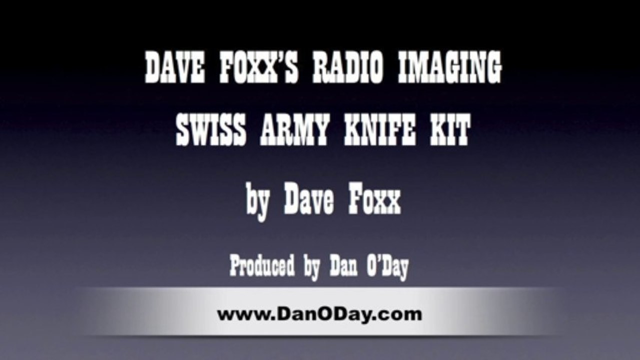 RADIO IMAGING TIPS FROM DAVE FOXX Z100 - Texture & Speed