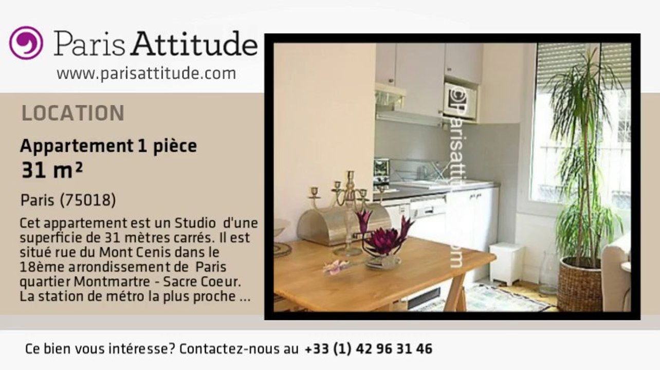 Appartement Studio à louer - Sacré Cœur, Paris - Ref. 2407