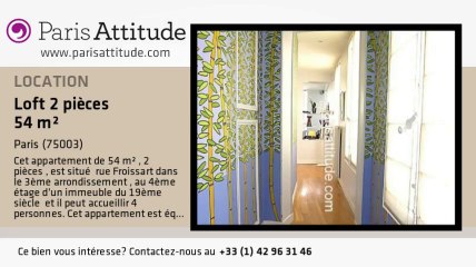 Loft 1 Chambre à louer - Temple, Paris - Ref. 6388