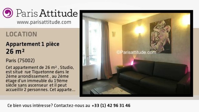 Appartement Studio à louer - Strasbourg St Denis, Paris - Ref. 6260