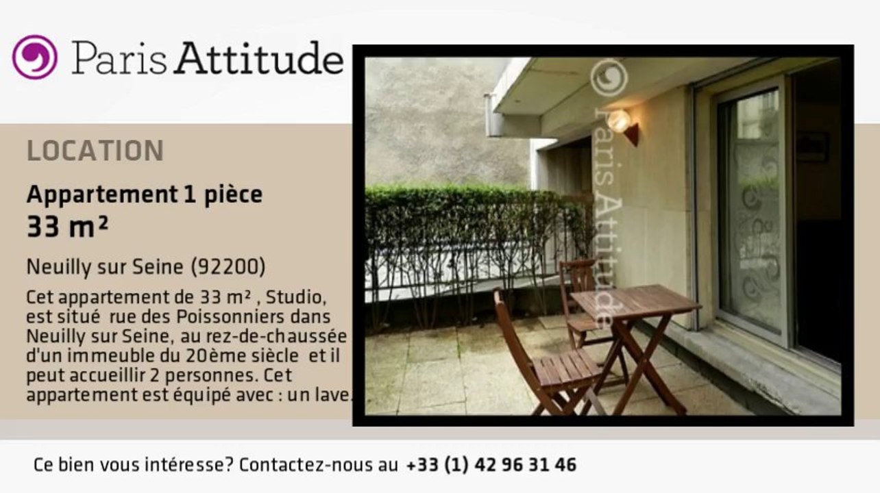 Appartement Studio à louer - Neuilly sur Seine, Neuilly sur Seine - Ref. 8680