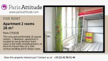 1 Bedroom Apartment for rent - Buttes Chaumont, Paris - Ref. 7111