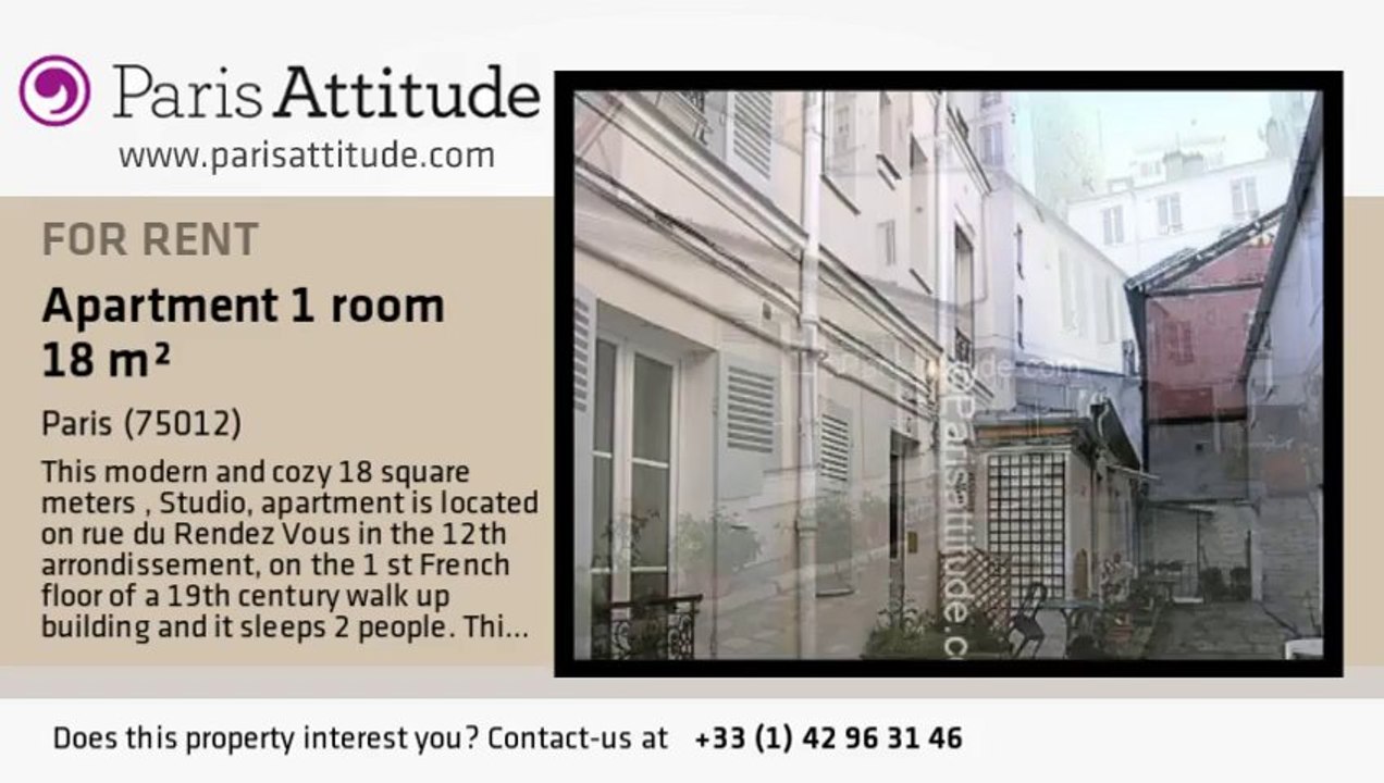 Studio Apartment for rent - Porte de Vincennes, Paris - Ref. 5297