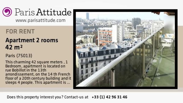 1 Bedroom Apartment for rent - Place d'Italie, Paris - Ref. 8323