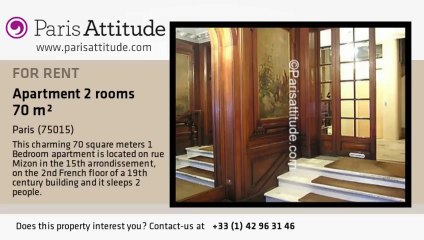 1 Bedroom Apartment for rent - Montparnasse, Paris - Ref. 4681