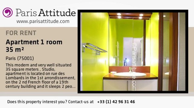 Studio Apartment for rent - Châtelet, Paris - Ref. 5484