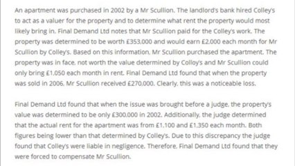 Final Demand Ltd l Surveyor Liability