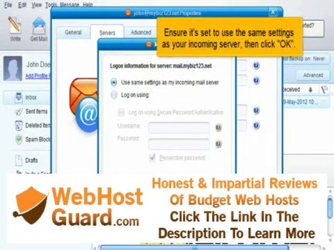 Configuring an IMAP email account in IncrediMail | FastDot Cloud Hosting